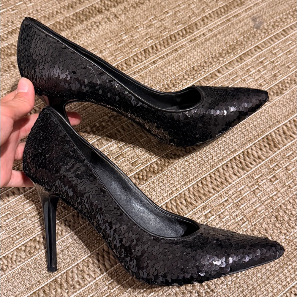 Michael Kors Sequined Black Heels
